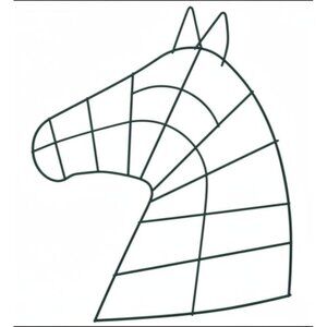 WIRE HORSE HEAD Wreath Frame heavy duty for Christmas or Country Western Decor